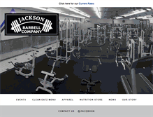 Tablet Screenshot of jacksonbarbell.com